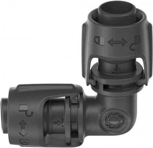 Gardena Micro-Drip-System L-Joint 13 mm 1/2&amp;quot; 2 pieces, 13202-20