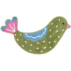 KINDERTEPPICH Bunter Vogel, Baumwolle 50/85 cm