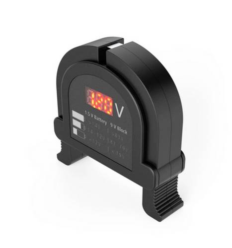 Hama 00223543 Digitaler Akku-/Batterie-Tester, Universal-Messgerät für Akkus, Batterien