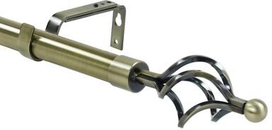 Urbanest 1-inch Diameter Birdcage Adjustable Single Drapery Curtain Rod