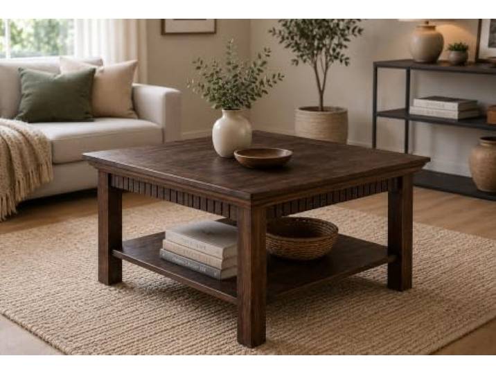 clever-moebel Couchtisch kolonialfarben, 76x76cm lackiert