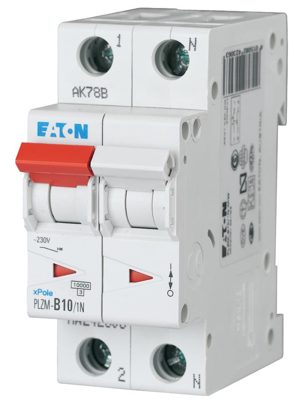 Eaton Plz6-c10/1n-mw - miniature circuit breaker mcb