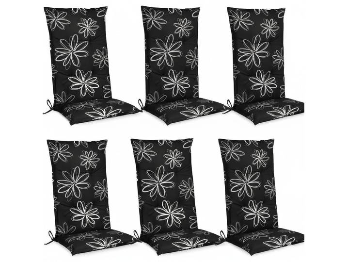 Beautissu Hochlehnerauflage Flores 120x50x6cm Ornamente (6tlg), Mehrfarbig, 50x6x120 cm, Gartenmöbel, Gartenpolster & Auflagen, Liegenauflagen