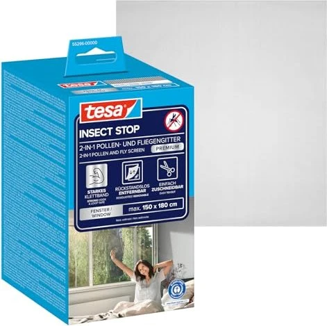 Tesa Pollenschutz-Gitter 1.5m x 1.8m anthrazit