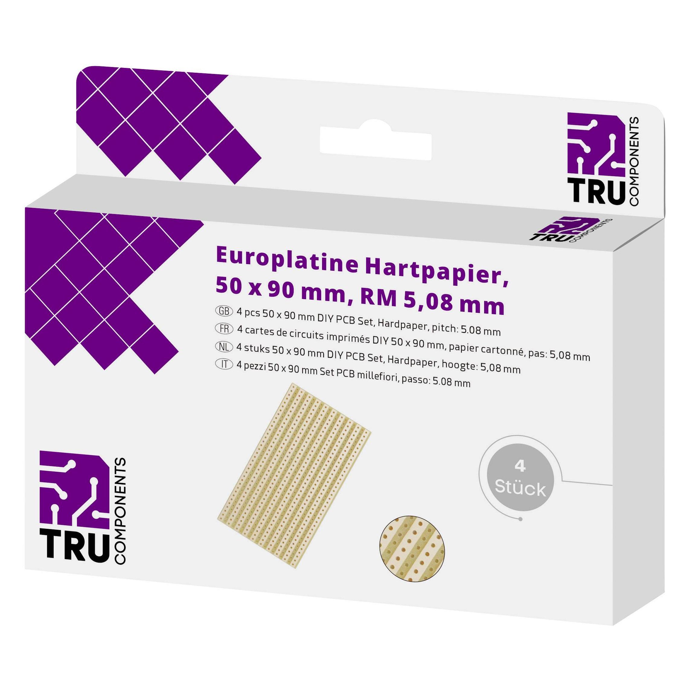 Tru Components Lötstreifenraster-Platine (Platine) (T1906SA032)