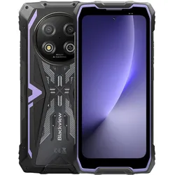 Blackview ROCK 2 Violett Outdoor Smartphone 5G, Android 16, 12+36GB RAM, 256GB, 15000mAh, 120Hz (256 GB, Violett, 6.67", Dual SIM, 5G), Smartphone, Violett