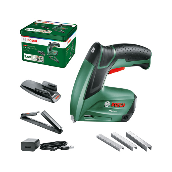 Bosch Akku-Tacker PTK 3,6 LI Office Set 0603968202