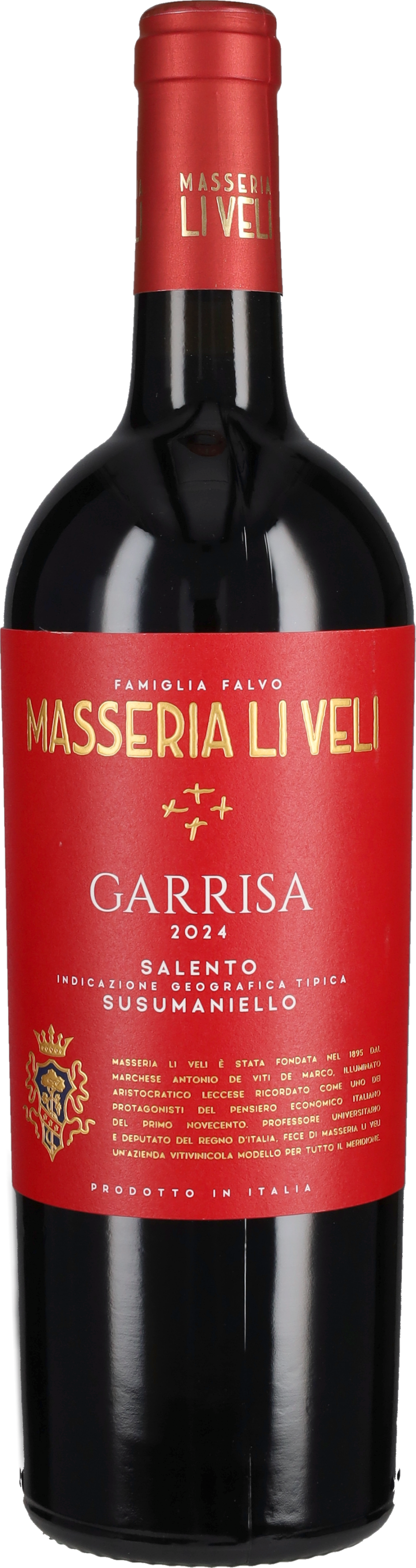 Susumaniello del Salento 'Garrisa' Masseria Li Veli 2024