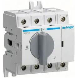 Hager HAC306 Lasttrennschalter+Trennungs anz.3P 63A, Schalter + Taster, Grau