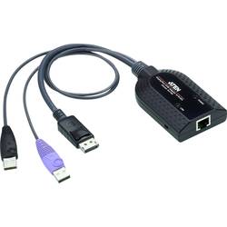 ATEN KVM Adapterkabel [1x USB 2.0 Stecker A, DisplayPort Stecker - 1x RJ45-Buchse] 0.20 m Schwarz KA7189