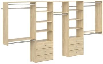 Easy Track 12 Ft. W. Deluxe Laminate Closet Kit