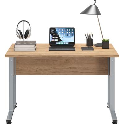 Schreibtisch FMD "Calvi", braun (hickory), B:120cm H:75cm T:80cm, Tische, Schreibtisch