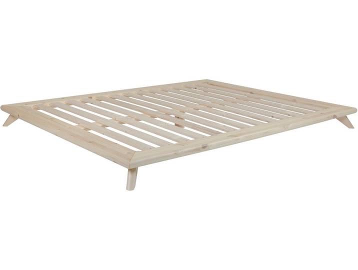 Massivholzbett KARUP DESIGN Senza , braun (holzfarben), B:180cm L:200cm, Betten, Massivholzbett