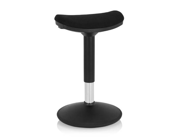 Siège assis-debout - hjh OFFICE - BALANCE SIT I B - Noir - Tissu