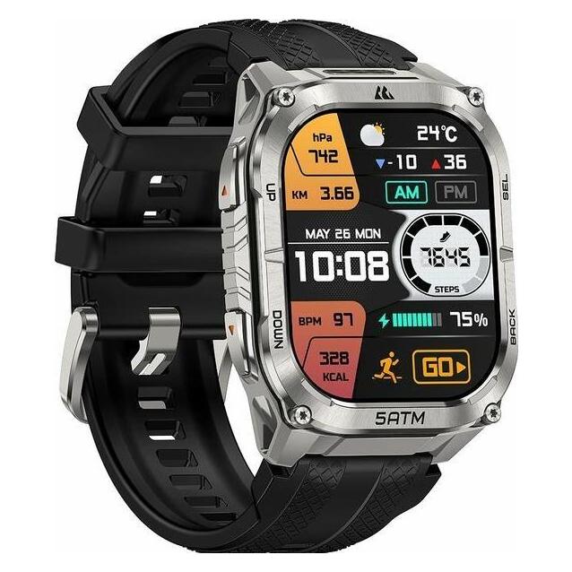 Kospet Smartwatch Tank M4C Silber (49.80 mm, ohne SIM) (M4C Silver)