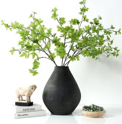 Lilys Living "Approx.16"" Earthy Gray Pottery Vase Cone-Shaped"