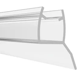 PRIOstahl Duschdichtung Transparente Dichtung 2 Meter - für Glasstärke: 6mm für Duschtüren Duschen