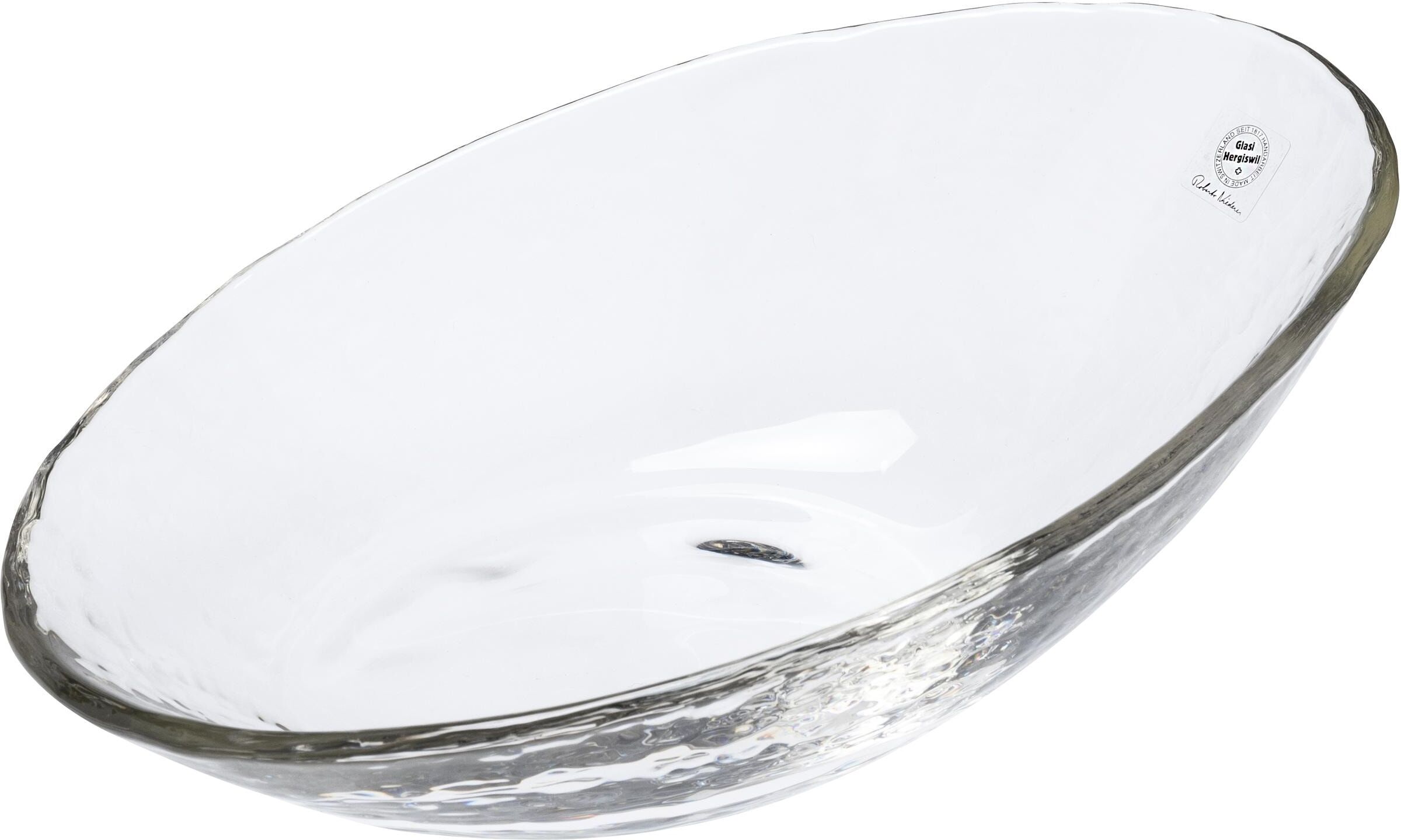 Schale GLASI HERGISWIL "Battello klein, 24.5 cm, Glasi Hergiswil", transparent, Glas, Schüsseln, Schale transparent Einheitsgröße