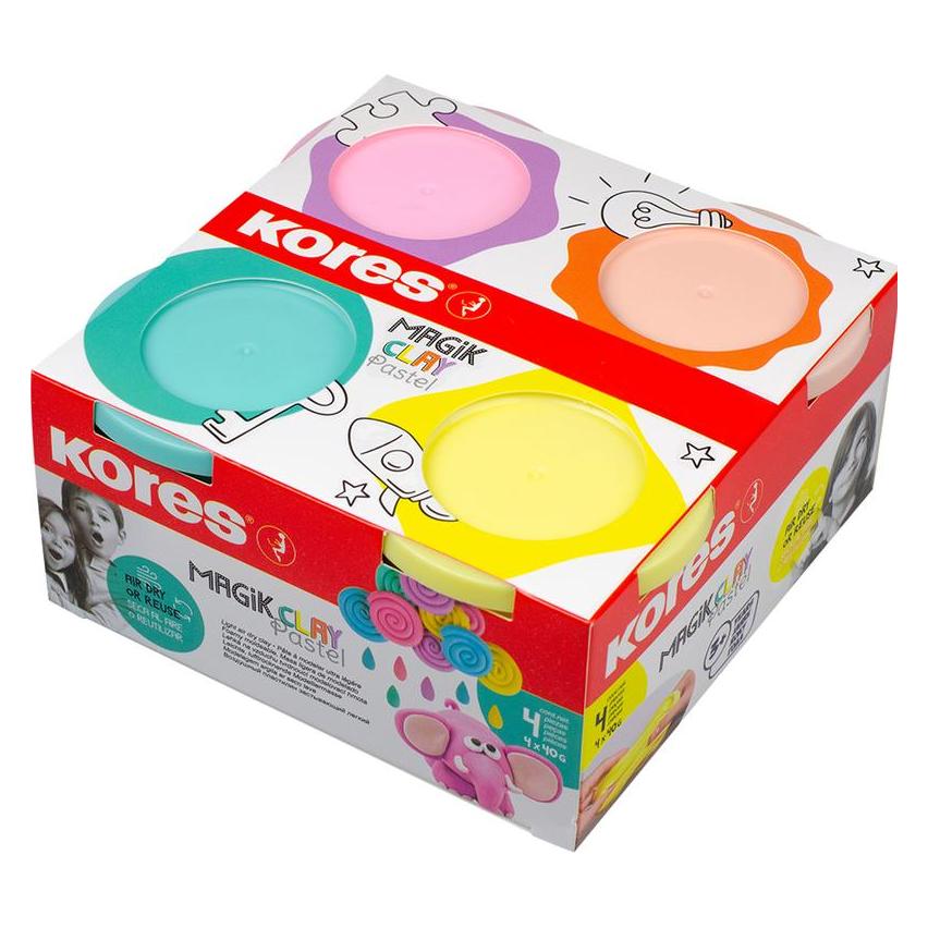 Kores Spielknete "Magic Clay Pastel" (KM34242)