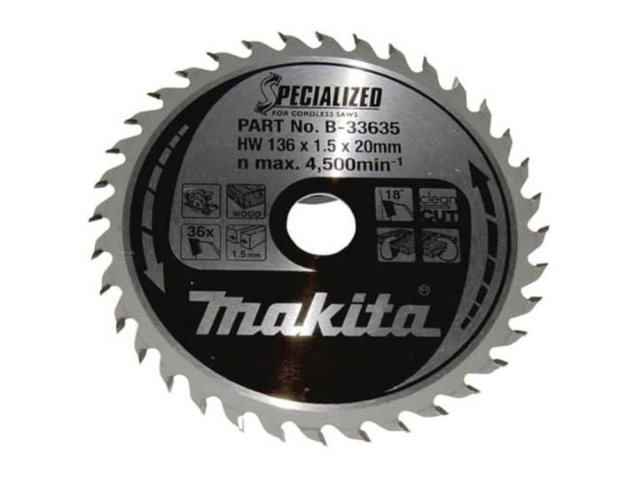 Makita Spécialisé Saege Drap 136 x 20 x 36 Z\, Set