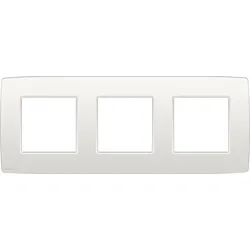Niko Züblin 101-76700 3 fach Rahmen, 71 mm Mittenabstand, Niko Original white 10176700