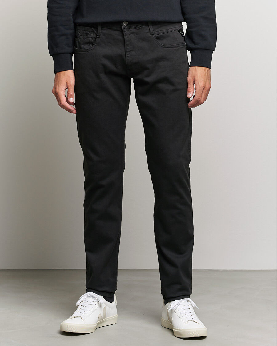 Replay Anbass Hyperflex 5-Pocket Pants Black men W31L34 Sort
