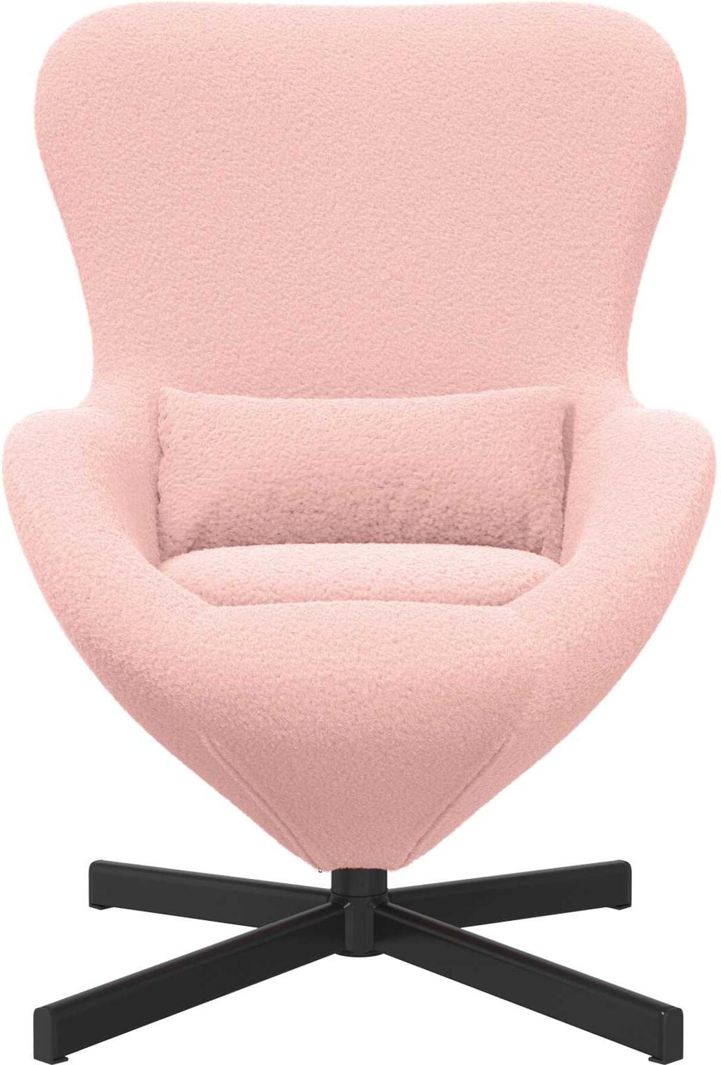 vidaXL Fauteuil œuf Rose 63 x 73 x 90 cm tissu
