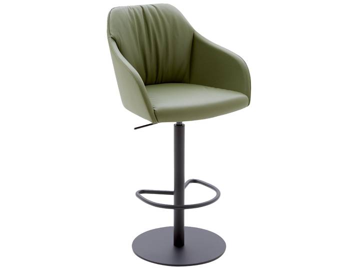 Johann Jakob Barhocker FLAVIO, olive, Leder