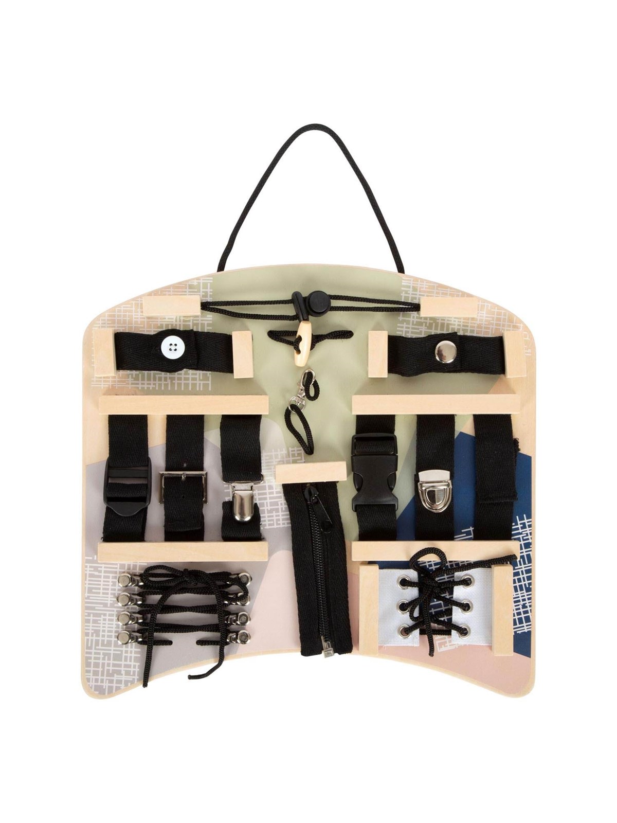 Small Foot Wooden Activity Board Locks and Connections
