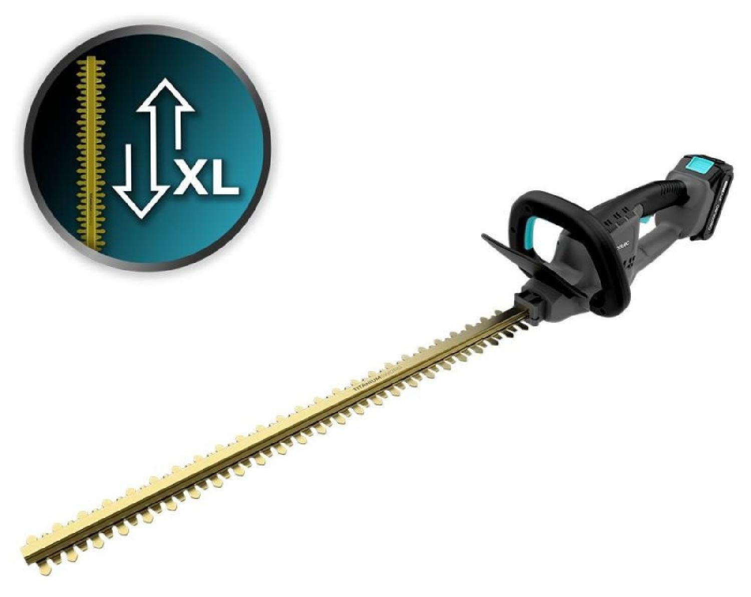 Cecotec Titaniumsword 6100 XL Freemove elektrische heggenschaar, geel