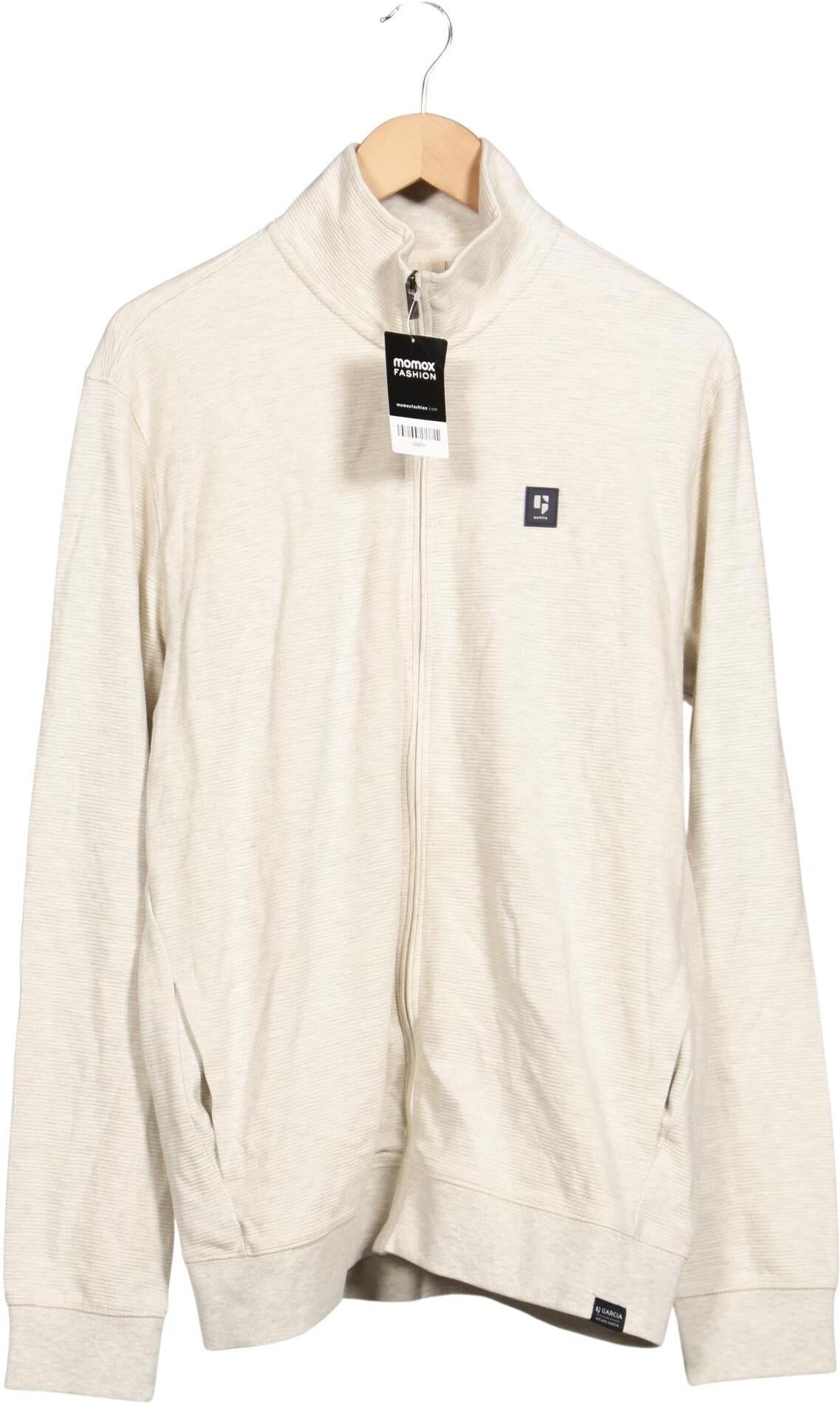 Garcia Herren Sweater, Cremeweiß, Gr. XL, Baumwolle - Second Hand