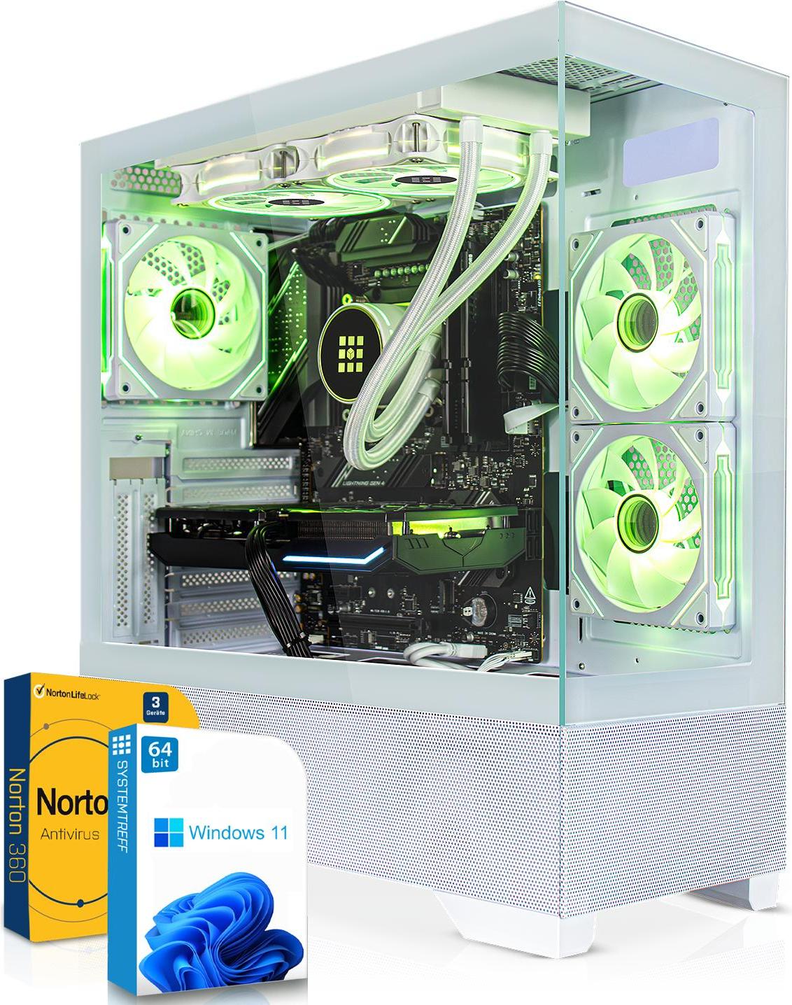 SYSTEMTREFF High-End Gamer Computer - Core i7-13700KF - Nvidia GeForce RTX 5070 12GB - 32GB DDR5 - 1TB NVMe - Windows 11 Pro - Desktop PC
