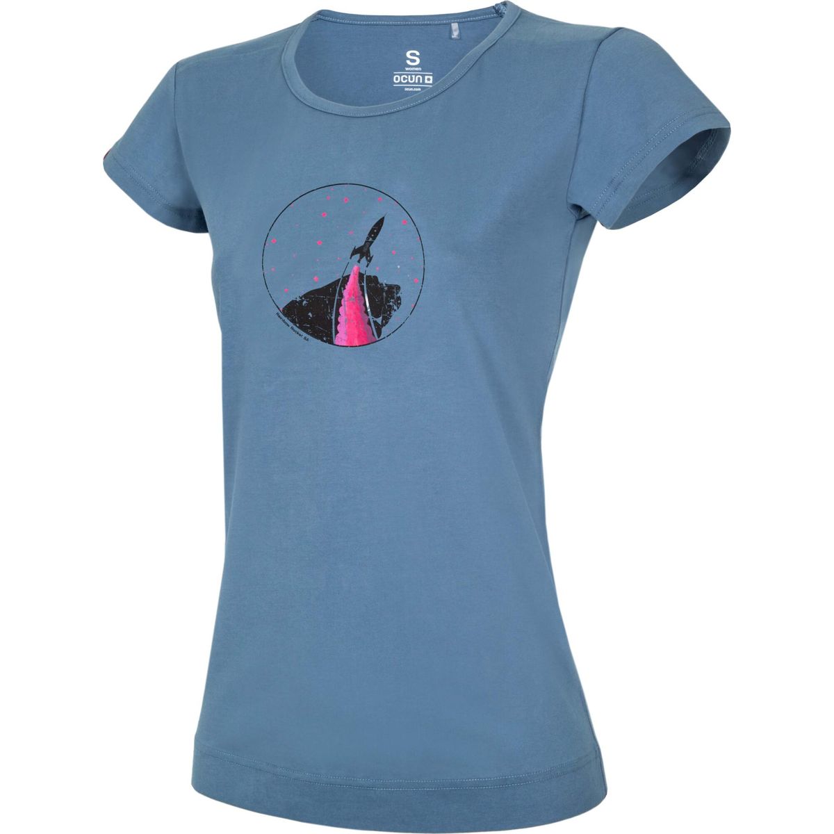 Ocun Classic T Organic Women Rainbow Rocket bluestone M 05032-M
