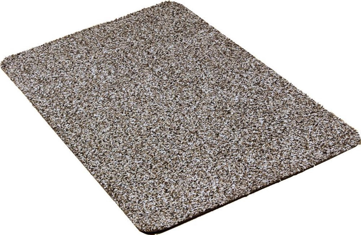 Droogloopmat Aquastop met ronde hoeken in de kleur graniet, 50 x 80 cm