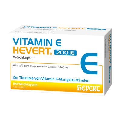 Vitamin E Hevert 200 I.e. Weichkapseln 100 St
