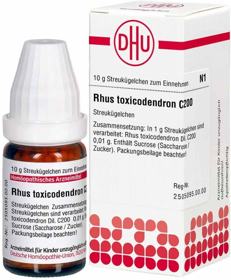 DHU Rhus Toxicodendron C200 Globuli 10g