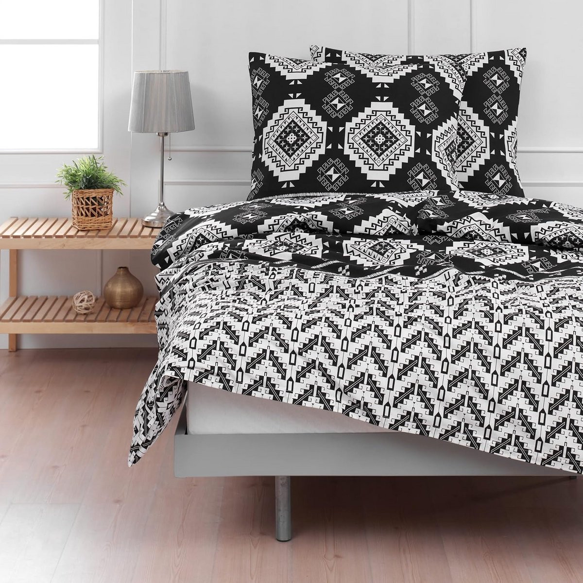 Modern Katoenen Dekbedovertrek Set voor Volwassenen