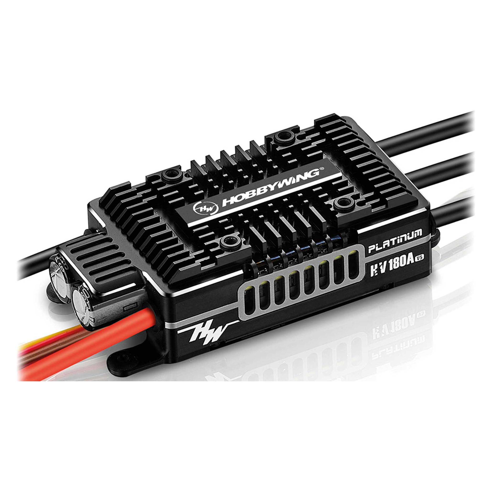 Hobbywing Platinum Pro 180A HV Regler V5 6-14s, 10 A BEC (HW30209103)