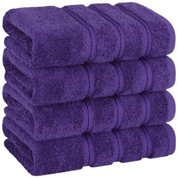 American Soft Linen 4-Piece Turkish Hand Towel Set