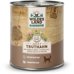 Wildes Land 6 x 800g Truthahn mit Süßkartoffel