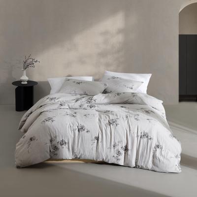 Calvin Klein Aquarelle Floral Cotton Duvet Cover Set