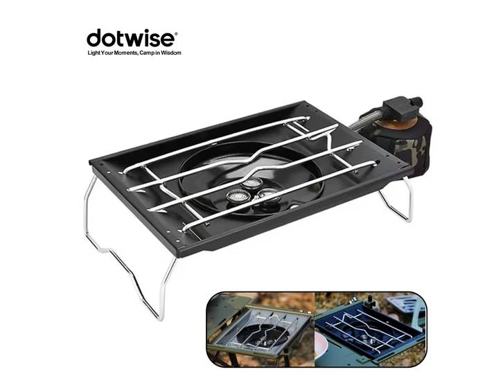 8000W IGT pliant brasero gril coulant bureau cuisinière brûleur à gaz extérieur haute puissance en acier inoxydable brûleur cuisinière Camp cuisine