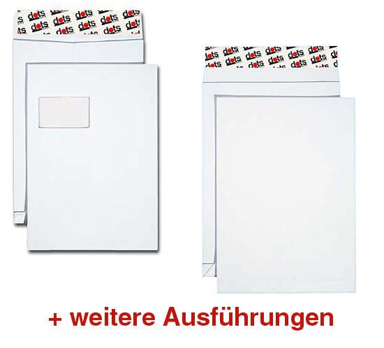 dots Versandtaschen DIN B4 weiß 08905039
