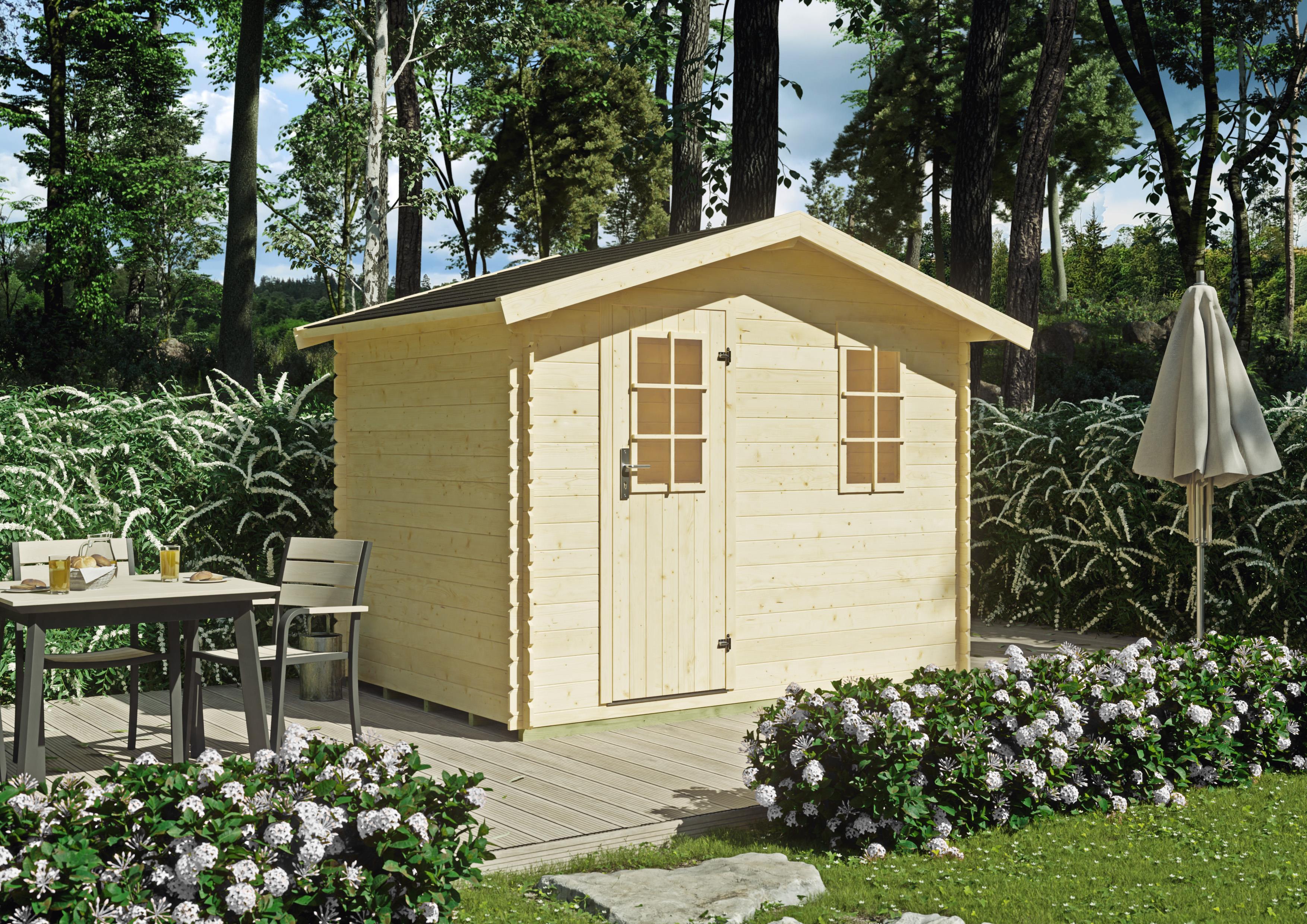 Gartenhaus Norwich II 2,60x1,80m - inklusive hochwertigen Dachschindeln