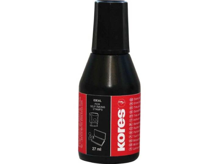 Kores SF71338 stempelkleur, inhoud: 27 ml, zwart