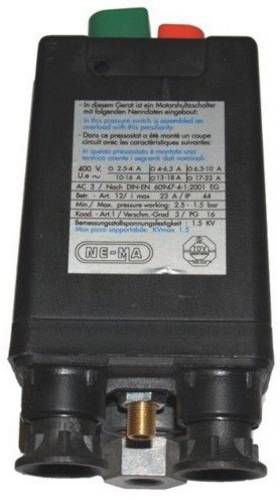 Aerotec Nema Schalter 400V 3 Wege 3/8 Zoll 6,3-10A - Abg. 3 - 1/4 Zoll 9063148 Druckluft-Druckschalter 1St.