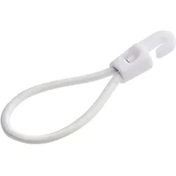 10 Gummispanner mit Haken weiß | 90 mm, Latex