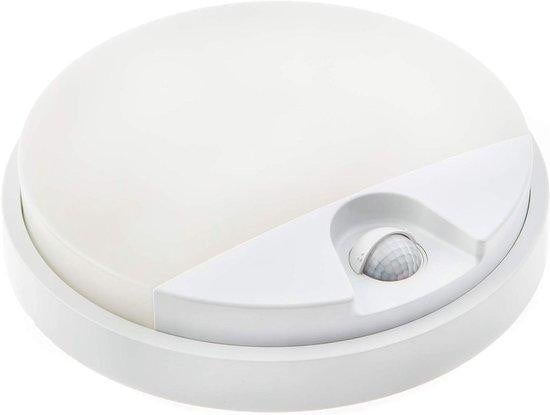 Huber LED Wandlamp met Bewegingssensor voor Buiten, Tuin en Terras, Wit