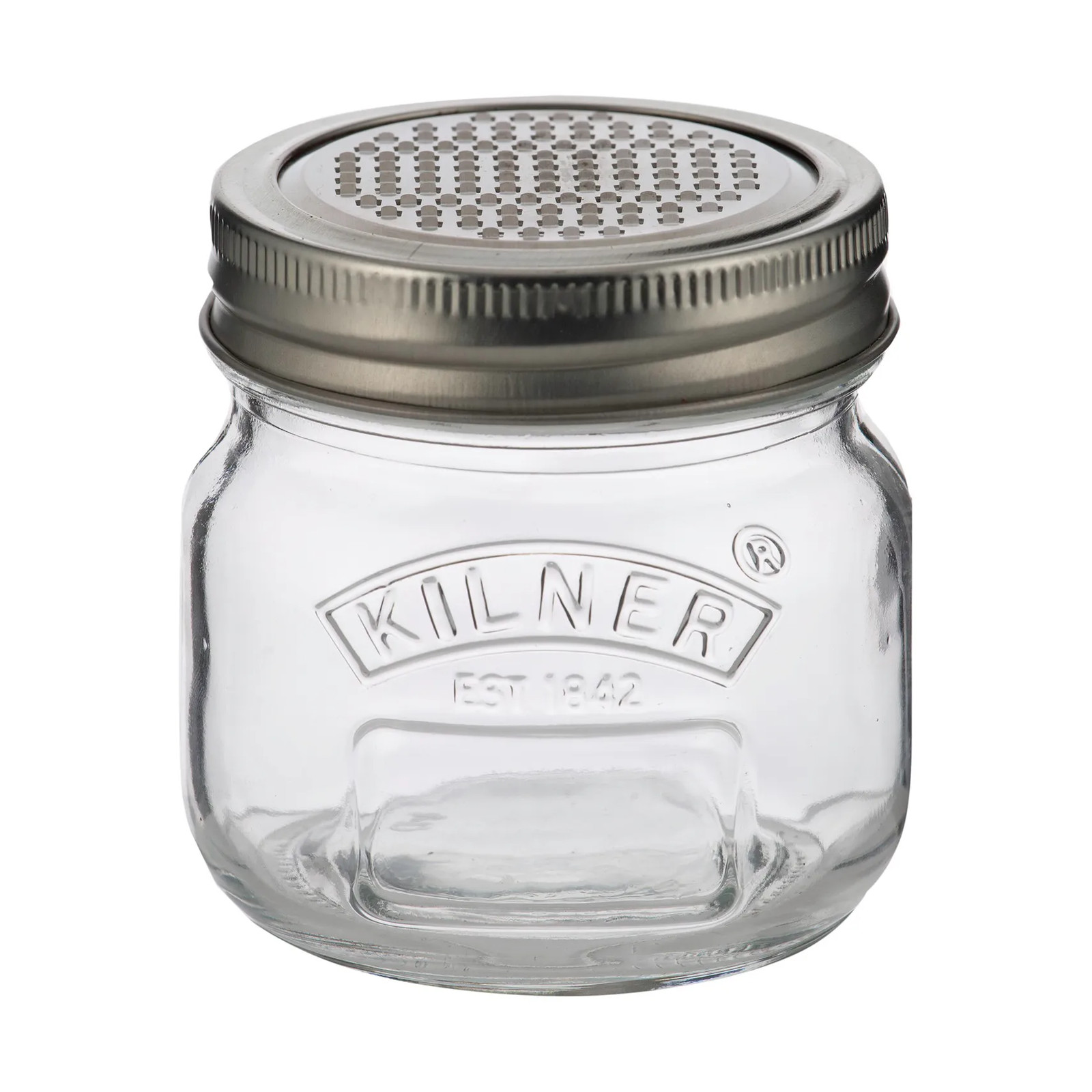 Kilner voorraadpot met raspschijf Zilver-helder, 250 ml