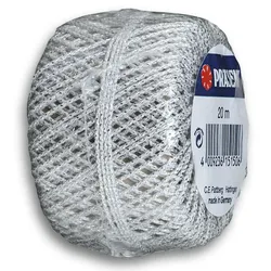 PRÄSENT Kordel Wolga 2 mm x 20 m silber